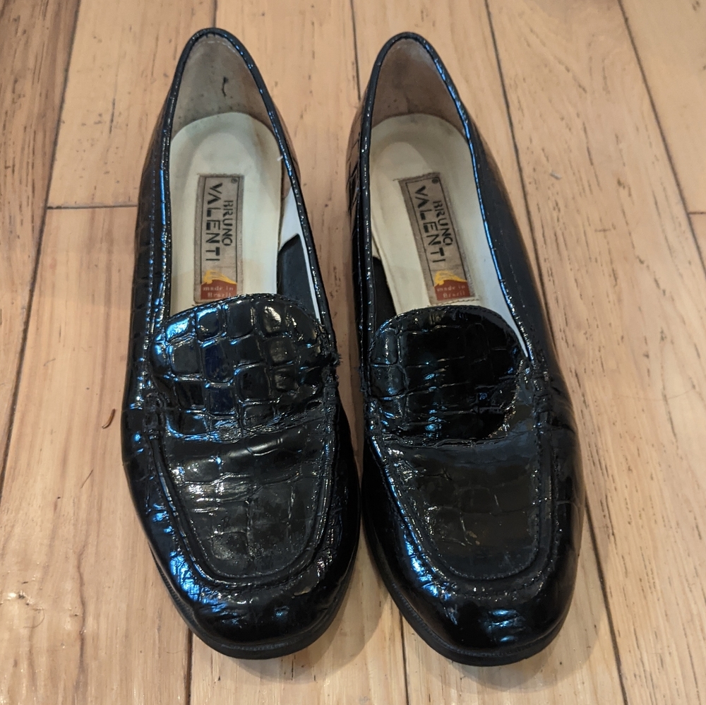 Bruno Valenti Vintage Black Loafer Size 7.5